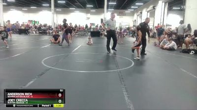 52 lbs Round 5 (6 Team) - Joey Crecca, Buxton Squeeze vs Anderson Rich, Quaker Nation Black