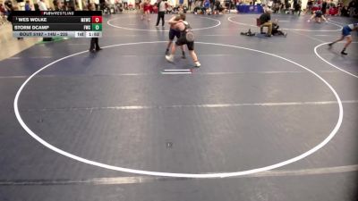 14U - 225 lbs Quarters - Wes Wolke, MN Elite Wrestling Club vs Storm DCamp, Frontier Wrestling Club