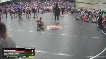 55 lbs Cons. Round 2 - Braxton Harder, Carolina Reapers vs Kason Eskew, Palmetto State Wrestling Academy
