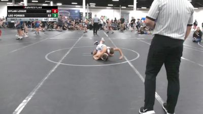 72 lbs Round 3 (6 Team) - Leo Forbes, NJ Squeeze vs Dylan Logue, Bearcats