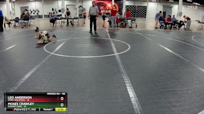 48 lbs Round 1 - Moses Crawley, Garage Gang vs Leo Anderson, SMWC Wolfpack