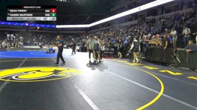 157 lbs Round Of 16 - Beau Priest, Bakersfield (CS) vs Kaden Martinez, Ponderosa (SJ)