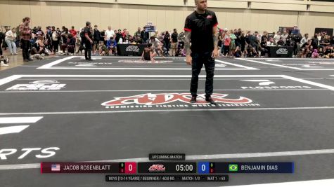 Jacob Rosenblatt vs Benjamin Dias 2025 ADCC Orlando Open/Youth Trials