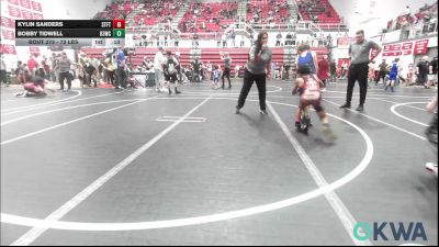 73 lbs Semifinal - Kylin Sanders, Standfast vs Bobby Tidwell, D3 Wrestling Cluib