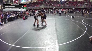 165 lbs Round 2 - Lillian Bryan-Aldrich, Palmyra Wrestling Club - Girls vs Belin Gonzalez, Bayard Wrestling Club