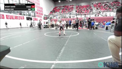 64 lbs Semifinal - Wyatt Davis, Del City Little League Wrestling vs Bodie Cox, Smith Wrestling Academy