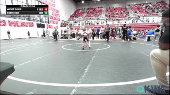 64 lbs Semifinal - Wyatt Davis, Del City Little League Wrestling vs Bodie Cox, Smith Wrestling Academy