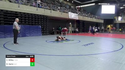 93 lbs Semifinal - Callan Willey, Towanda vs River Hertz, East Berlin