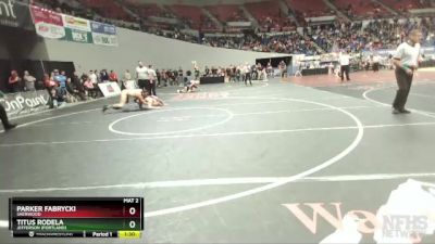 6A-150 lbs Quarterfinal - Parker Fabrycki, Sherwood vs Titus Rodela, Jefferson (Portland)