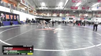 157 lbs Cons. Round 6 - Tyler Diaz, Simpson (Calif.) vs Josey Jernegan, University Of Saint Mary (KS)