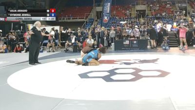 155 lbs Cons. Semis - Julia Araujo, North Dakota vs Symone Jewell, California
