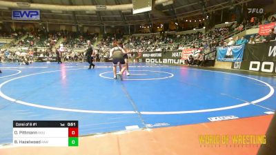 130 lbs Consi Of 8 #1 - Oliver Pittmann, Siouxland Wrestling Academy vs Beau Hazelwood, Raw Wrestling Club