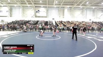 74-81 lbs Round 5 - Madison Olmo, CR Dawgs Wrestling vs Aubrey Brown, Club Not Listed