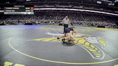 D4-165 lbs 5th Place Match - Conner Wenkel, Benzie Central vs Lucas Vail, Lakeview