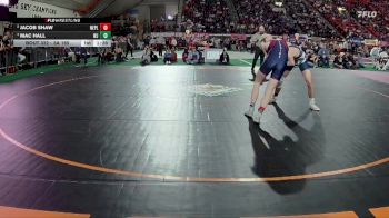 3A 165 lbs Semifinal - Mac Hall, West Jefferson vs Jacob Shaw, New Plymouth
