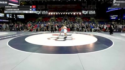 120 lbs Cons. Semis - Joshua Enoch, OR vs Carter Wallis, MO