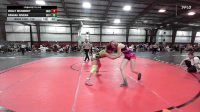 132 lbs Semifinal - Briyelle Short, Croydon vs Jeannie Burnham, East Meredith