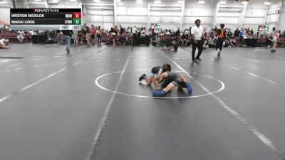 60 lbs Round 5 (6 Team) - Makai Long, CTWHALE Blue vs Weston Nicklos, Neighborhood Wrestling