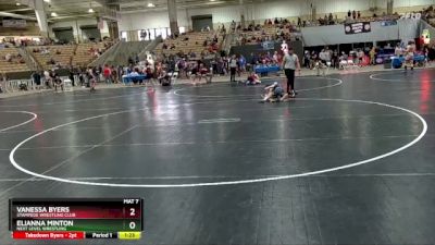 125 lbs Quarterfinal - Vanessa Byers, Stampede Wrestling Club vs Elianna Minton, Next Level Wrestling