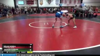 120 lbs Round 1 - Nolan Howell, Clear Creek-Amana vs Jackson Popelka, Cedar Rapids Kennedy