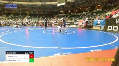 76 lbs Consi Of 8 #1 - Joshua Isaac Garcia, Savage House Wrestling Club vs Oliver Westphal, Steel Valley Renegades