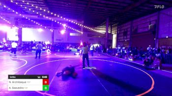 54 lbs Semifinal - Noah Archibeque, Top Rank Hammers vs Alaina Saavedra, Top Rank Hammers