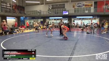 132 lbs Cons. Semi - Joseph Sowell, Alabama Takedown Academy vs Gavin Pozzie, Unattached