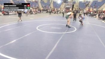 150 lbs Consi Of 8 #2 - James Johansen, Arvada West vs Easton Wasilewski, Teller Takedown