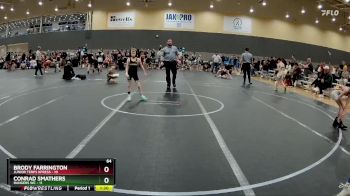 64 lbs Round 1 (6 Team) - Brody Farrington, Junior Terps Xpress vs Conrad Smathers, Rangers WC