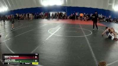 110 lbs Round 1 (3 Team) - Justin Kirk, Crossroads Wrestling vs Brextyn Riggs, WEG3