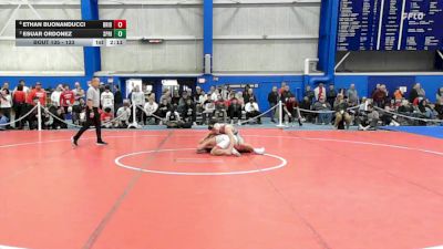 133 lbs Quarterfinal - Esuar Ordonez, Springfield vs Ethan Buonanducci, Bridgewater State