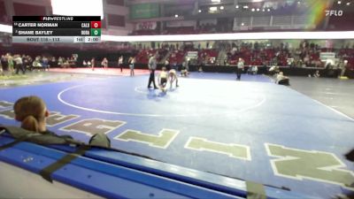 113 lbs Champ. Round 2 - Carter Norman, Caldwell vs Shane Bayley, Borah