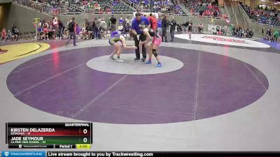 127 lbs Quarterfinal - Jade Seymour, La Pine High School vs Kirsten Delazerda, Estacada