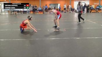 120 lbs Round 2 - Hunter Cring, Rising Sun Wrestling vs Bryson Chappell, C2X