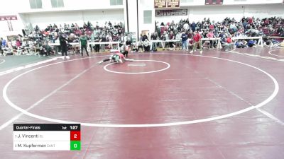 144 lbs Quarterfinal - Justin Vincenti, Silver Lake vs Max Kupferman, Canton