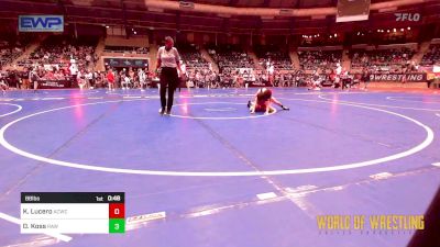 88 lbs Consi Of 16 #1 - Kai Lucero, Adams City vs Owen Koss, RAW Wrestling Club