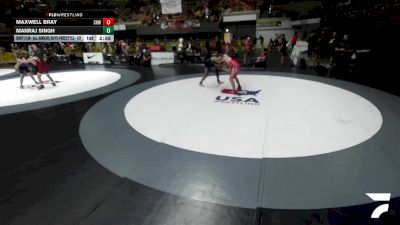 Cons. Round 1 - Maxwell Bray, Spring Hills Wrestling vs Manraj Singh