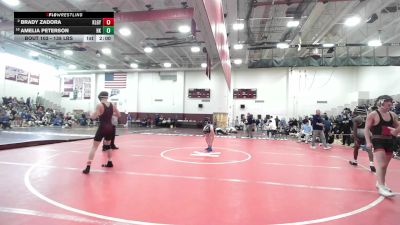 138 lbs Round Of 16 - Brady Zadora, Killingly vs Amelia Peterson, Haddam-Killingworth