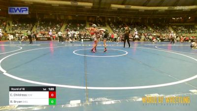 105 lbs Round Of 16 - Calan Childress, Central Coast Most Wanted vs Brodee Bryan, Shelton Wrestling Academy