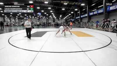 119 lbs Rr Rnd 2 - Sanchir Edington, Revival Orange vs Lucas Churpakovich, Mat Warriors Yellow