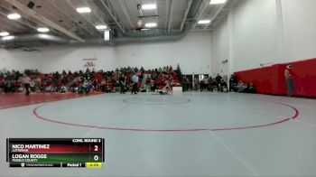 126 lbs Cons. Round 3 - Nico Martinez, Lutheran vs Logan Rogge, Pueblo County