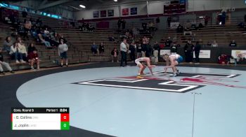 125 lbs Cons. Round 5 - Dawson Collins, Colorado Mesa vs James Joplin, Lander