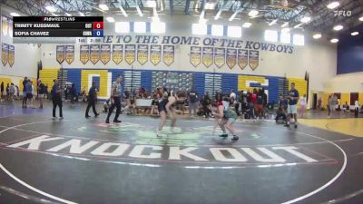 155 lbs Round 4 (6 Team) - Sofia Chavez, SOWA vs Trinity Kussmaul, The Outsiders