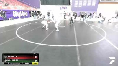 119 lbs Quarterfinal - Kylan Ooton, OK vs Caiden Hodge, MI