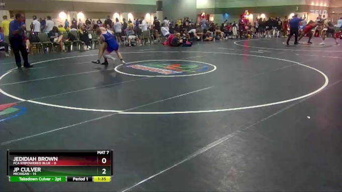 126 lbs Round 4 (16 Team) - JP Culver, Michigan vs Jedidiah Brown, FCA ...