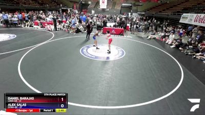 100 lbs Placement Matches (16 Team) - Daniel Barajas, LAWA-GR vs Alex Salas, CVWA-GR