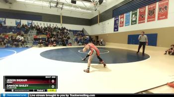132 lbs Semifinal - Jeison Ingram, Ferris vs Dawson Bailey, Clarkston
