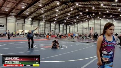 106 lbs Finals (8 Team) - La`Raya Veazy, The Fort Lady Hammers vs Kayden Tinkey, Lady Jaguar Warriors