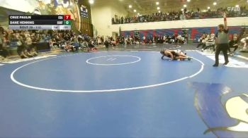 165 lbs Cons. Round 4 - Cruz Paulin, Coeur D Alene vs Dane Henning, Hanford