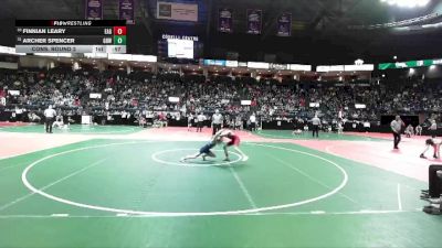 90 lbs Cons. Round 2 - Archer Spencer, GBW1 vs Finnian Leary, EAG2